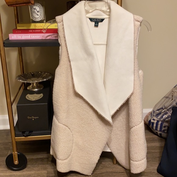 Ralph Lauren faux shearling vest Sz S - Picture 4 of 8
